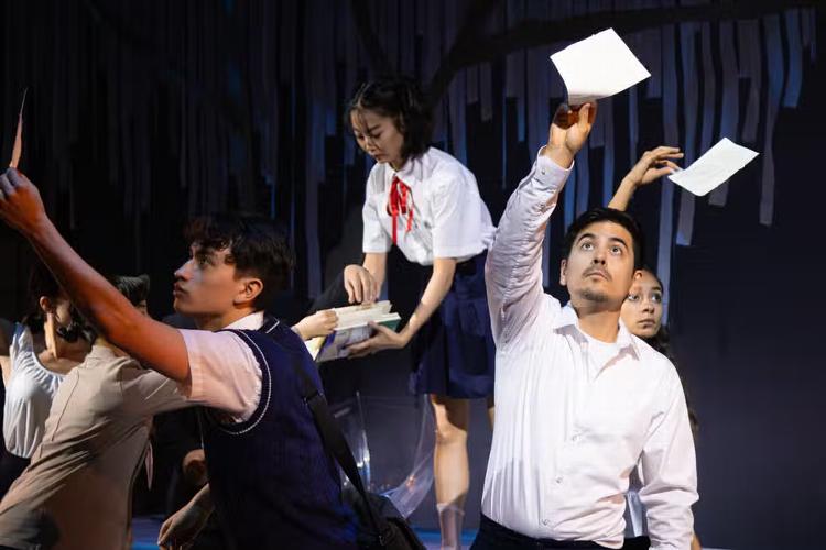The Garden of Words - Review - Park Theatre An Anime tale of longing, loneliness and human connection brings magical realism to the stage