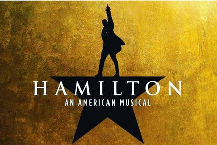 Hamilton promotional musical poster