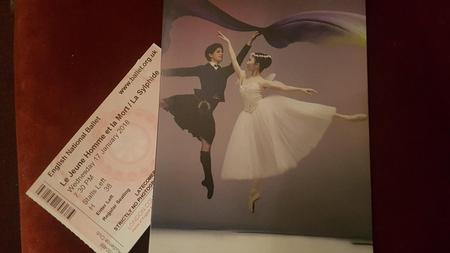Program and ticket for ballet at the London Coliseum