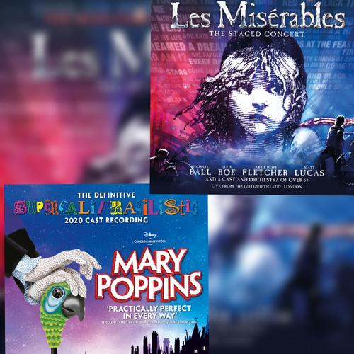 New West End Cast recordings of Mary Poppins and Les Miserables - The Staged Concert - News DVD release of Staged Concert will be released too