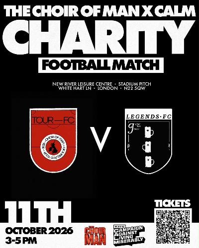 The Choir of Man Charity Football Match. Past vs Present - News The Choir of Man play for Calm