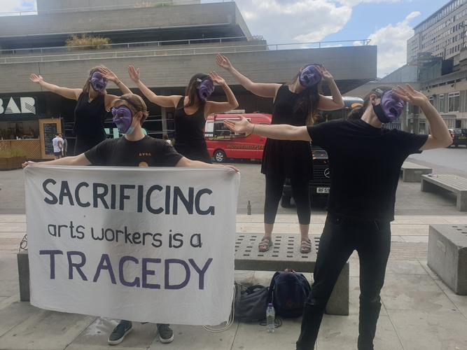 Arts workers protest 800 redundancies at NT and Southbank Centre - News Protests against mass redundancies continue