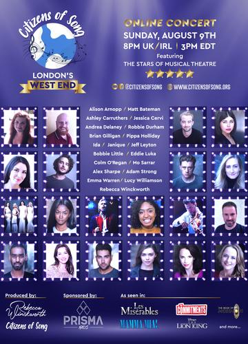 Citizens of Song -  Music Together From Afar - News An online concert from the stars of Musical Theatre