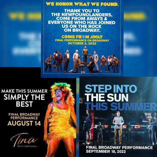 Come from Away, DEH and Tina to close on Broadway - News The musicals never recovered following the lengthy theatre closure