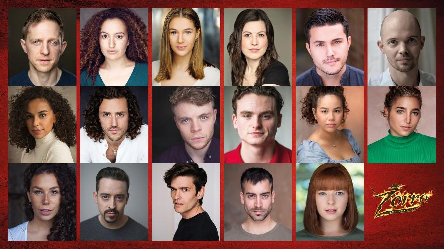 The cast of Zorro - News The show will open at the Charing Cross theatre