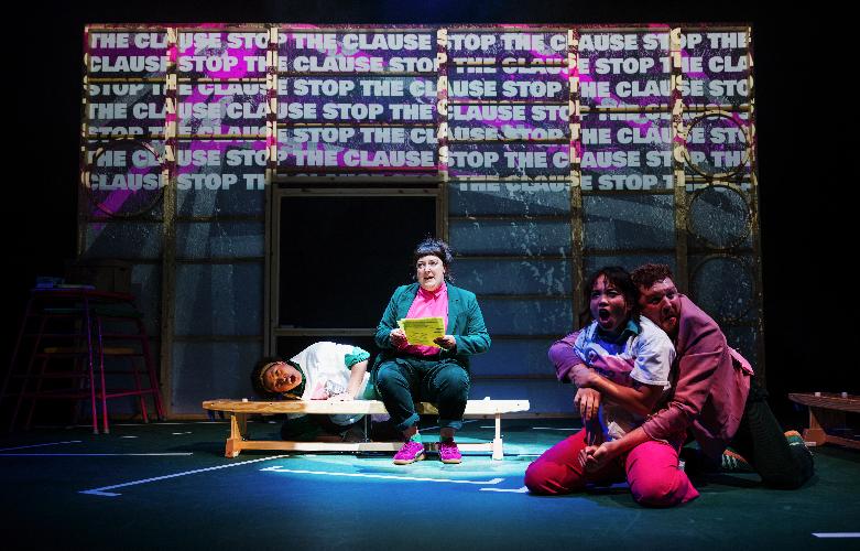 After the Act - Review - Royal Court Theatre Purposeful and political or parody propaganda?