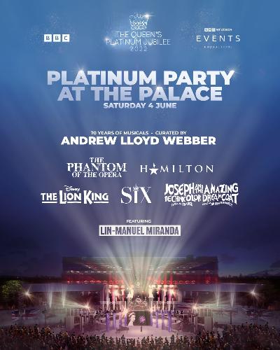 West End show to perform at the Party At The Palace - News The line-up for the show – tonight on the BBC – has been announced