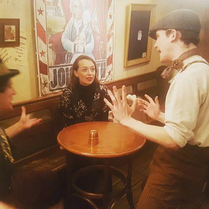 Immersive pre-show from Barnum actors